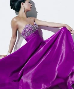 Studio 17 - 12501 Strapless Glittering Sweetheart Chiffon Long Gown Formal Gowns