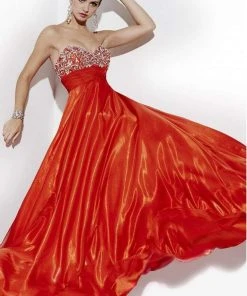 Studio 17 - 12501 Strapless Glittering Sweetheart Chiffon Long Gown Formal Gowns