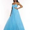 Studio 17 - 12538 Strapless Rhinestone Edge Sweetheart Chiffon Long Gown Formal Gowns