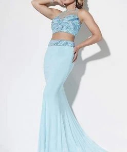 Studio 17 - 12564 Two Piece Beaded Trumpet Gown