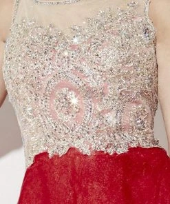 Studio 17 - 12575 Bedazzled Illusion Bateau Tulle Dress Formal Gowns 7 Studio 17 - 12575 Bedazzled Illusion Bateau Tulle Dress Formal Gowns