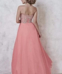 Studio 17 - 12578 Embellished Strapless Chiffon Gown