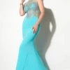 Studio 17 - 12602 Rich Metallic Lace Illusion Trumpet Gown Formal Gowns