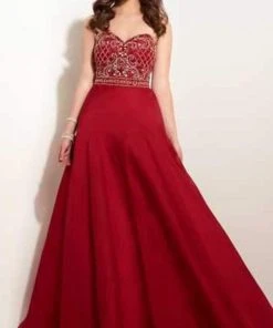 Studio 17 - 12610 Lattice Beaded Sweetheart Chiffon A-Line Gown Formal Gowns 7 Studio 17 - 12610 Lattice Beaded Sweetheart Chiffon A-Line Gown Formal Gowns