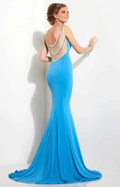 Formal Gowns Studio 17 - 12618 Elegant Beaded And Embellished Illusion Bateau Jersey Gown 4 Formal Gowns Studio 17 - 12618 Elegant Beaded And Embellished Illusion Bateau Jersey Gown