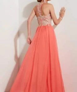 Formal Gowns Studio 17 - 12623 Charismatic Embroidered Illusion Jewel Chiffon A-Line Gown