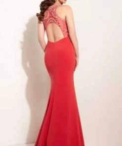 Formal Gowns Studio 17 - 12631 Dazzling Beaded Bateau Neck Jersey Trumpet Gown
