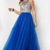 Studio 17 - 12667 Illusion Jewel Crystal Festooned Tulle Gown