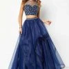 Formal Gowns Studio 17 - 12683 Embellished Two Piece Organza A-line Dress