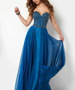 Studio 17 - 12688 Strapless Beaded Sweetheart Chiffon Dress