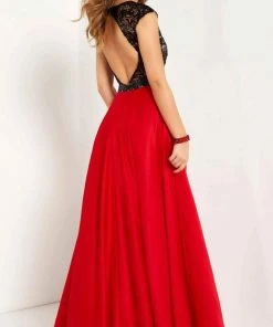 Studio 17 - 12699 Sequined Lace Illusion Jewel Satin A-line Gown Formal Gowns 6 Studio 17 - 12699 Sequined Lace Illusion Jewel Satin A-line Gown Formal Gowns