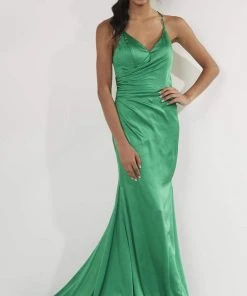 Studio 17 - 12749 V Neck Strappy Open Back Silk Charmeuse Mermaid Gown Formal Gowns 7 Studio 17 - 12749 V Neck Strappy Open Back Silk Charmeuse Mermaid Gown Formal Gowns