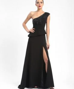 Sue Wong - Asymmetric A-Line Dress N5247 Formal Gowns
