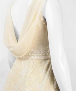 Sue Wong - Bateau Neck Sheath Dress W5162