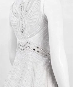 Sue Wong - Beaded Art Deco Chiffon Gown N5244 Formal Gowns