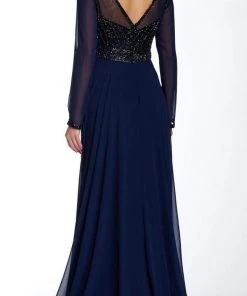 Sue Wong - Beaded Illusion Bateau A-Line Dress N5310 5 Sue Wong - Beaded Illusion Bateau A-Line Dress N5310