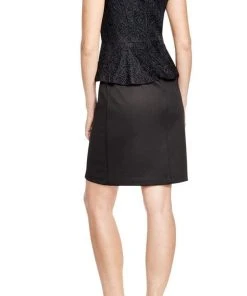 Sue Wong Cap Sleeve Bateau Neck Cocktail Dress In Black N16104 - 1 Pc Black In Size 10 Available