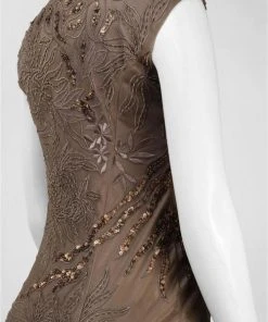Homecoming Dresses Sue Wong Cap Sleeve Sequined Cocktail Dress In Taupe N4405 -1 Pc Taupe In Size 4 Available 7 Homecoming Dresses Sue Wong Cap Sleeve Sequined Cocktail Dress In Taupe N4405 -1 Pc Taupe In Size 4 Available