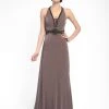 Sue Wong - Embellished Halter Neck A-Line Dress N5347 Formal Gowns