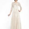 Sue Wong - Embroidered Bateau A-Line Dress W5300 2 Sue Wong - Embroidered Bateau A-Line Dress W5300