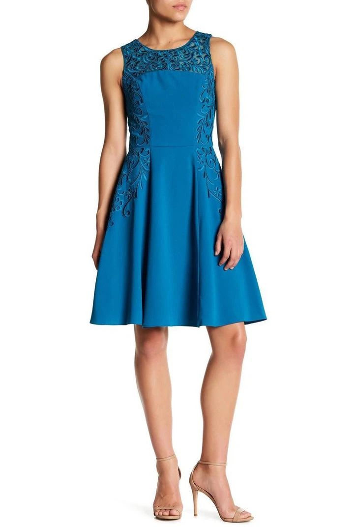 Cocktail Dresses Sue Wong - Embroidered Jewel Neck A-line Dress N5403 3 Cocktail Dresses Sue Wong - Embroidered Jewel Neck A-line Dress N5403