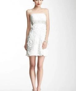 Cocktail Dresses Sue Wong - Floral Applique Cocktail Dress Z139