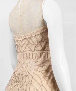 Sue Wong - High Illusion Bejeweled Sheath Dress N5110 Formal Gowns