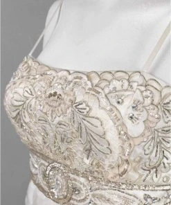 Sue Wong - N1170 Beaded Sheer Petal Sheath Cocktail Dress