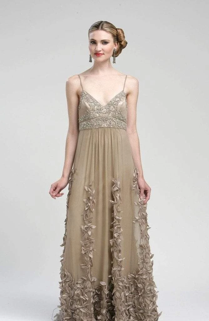 Sue Wong - N1452 Spaghetti Straps Embellished Empire Gown Formal Gowns 3 Sue Wong - N1452 Spaghetti Straps Embellished Empire Gown Formal Gowns