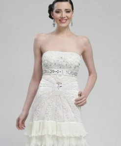 Sue Wong - N2321 Embellished Strapless Cocktail Dress