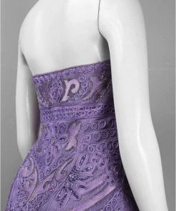 Cocktail Dresses Sue Wong - N3145 Strapless Soutache Adorned Sheath Dress