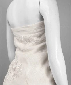 Sue Wong - N3206 Strapless Straight Neck Fitted Dress