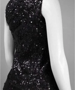 Sue Wong - N3211 Sleeveless Jewel Illusion Sequined Sheath Dress