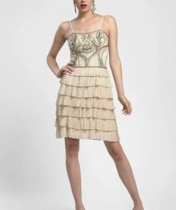Sue Wong - N4100 Sleeveless Tiered Ruffle Cocktail Dress Cocktail Dresses