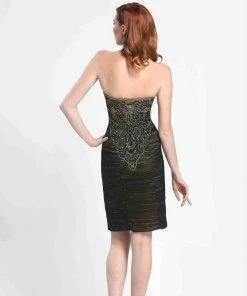 Cocktail Dresses Sue Wong - N4143 Strapless Ruched Mesh Cocktail Dress 5 Cocktail Dresses Sue Wong - N4143 Strapless Ruched Mesh Cocktail Dress