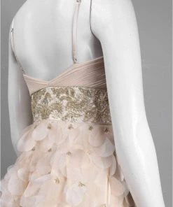 Sue Wong - N9111 Sleeveless Cascading Petal Organza Dress