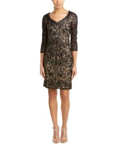 Cocktail Dresses Sue Wong - Ribbon Ornate Mesh Dress N5364