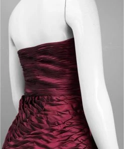 Sue Wong - Ruched Rosette Straight Across Neck Dress C3333 7 Sue Wong - Ruched Rosette Straight Across Neck Dress C3333