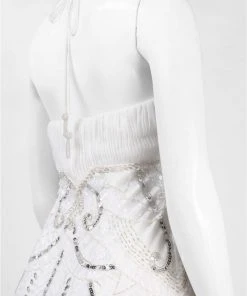 Formal Gowns Sue Wong - Sequined Art Deco Halter Dress W5231 5 Formal Gowns Sue Wong - Sequined Art Deco Halter Dress W5231