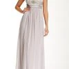 Sue Wong - Sequined Scoop Neck Chiffon Dress N4438 Formal Gowns 2 Sue Wong - Sequined Scoop Neck Chiffon Dress N4438 Formal Gowns