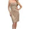 Sue Wong Short Strapless Dress Cocktail Dress - 1 Pc Beige In Size 0 And 1 Pc Beige In Size 6 Available Cocktail Dresses