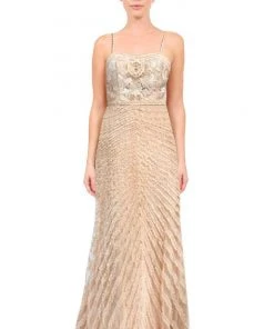 Sue Wong - W5130 Appliqued Bodice Mesh Gown Formal Gowns