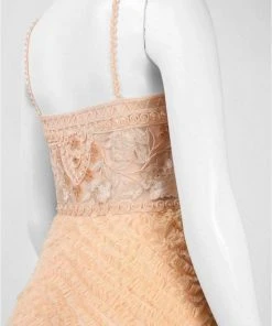 Sue Wong - W5130 Appliqued Bodice Mesh Gown Formal Gowns