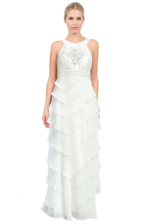 Sue Wong W5133 Sleeveless Chiffon Dress - 1 Pc White In Size 2 Available Formal Gowns 3 Sue Wong W5133 Sleeveless Chiffon Dress - 1 Pc White In Size 2 Available Formal Gowns