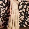 Formal Gowns Tadashi Shoji - Embellished Cap Sleeve Tiered A-line Dress - 1 Pc Gold In Size 4 Available
