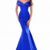 Tarik Ediz - 50218 Rose Choker Off-Shoulder Mermaid Taffeta Gown
