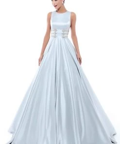 Tarik Ediz - 50433 Embellished Jewel Neck Ballgown 6 Tarik Ediz - 50433 Embellished Jewel Neck Ballgown