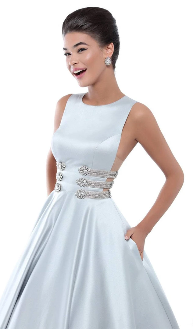 Tarik Ediz - 50433 Embellished Jewel Neck Ballgown 5 Tarik Ediz - 50433 Embellished Jewel Neck Ballgown