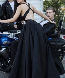 Tarik Ediz - 50434 Deep V-neck Lace Sheath Dress With Overskirt 13 Tarik Ediz - 50434 Deep V-neck Lace Sheath Dress With Overskirt