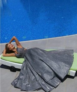 Tarik Ediz - 50436 Embellished Deep V-neck A-line Dress Formal Gowns 11 Tarik Ediz - 50436 Embellished Deep V-neck A-line Dress Formal Gowns